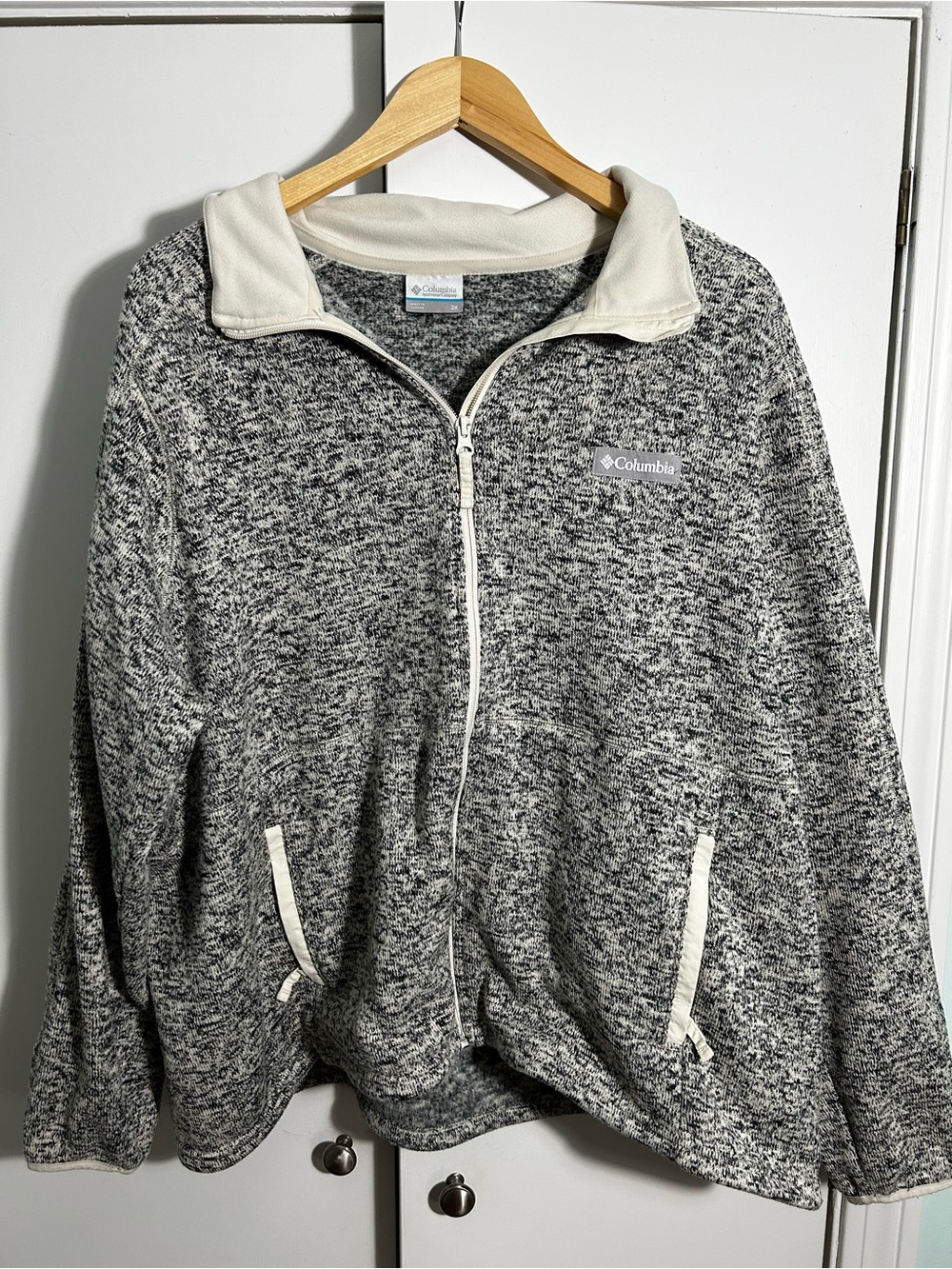 Columbia Sweater Weather Heathered Gray Full-Zip Fleece Jacket 2X